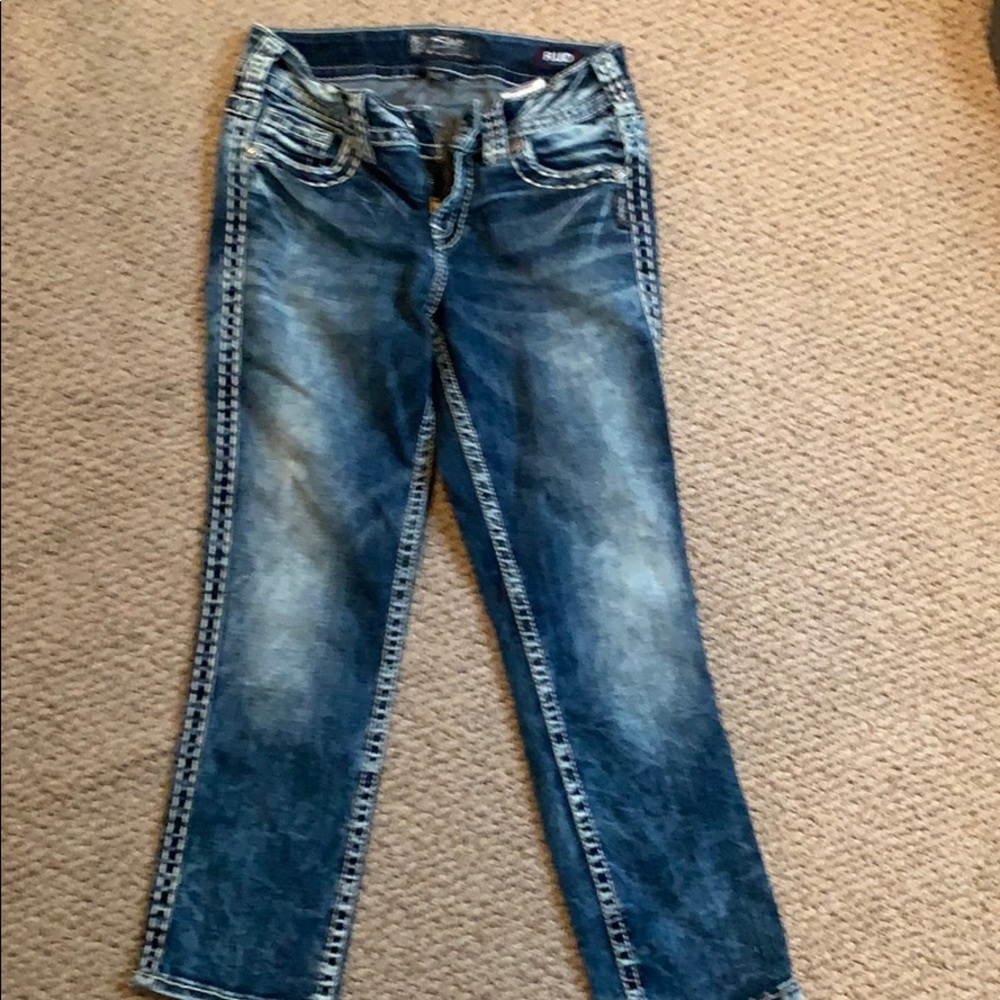 Silver suki mid Capri. Size 26/22.5